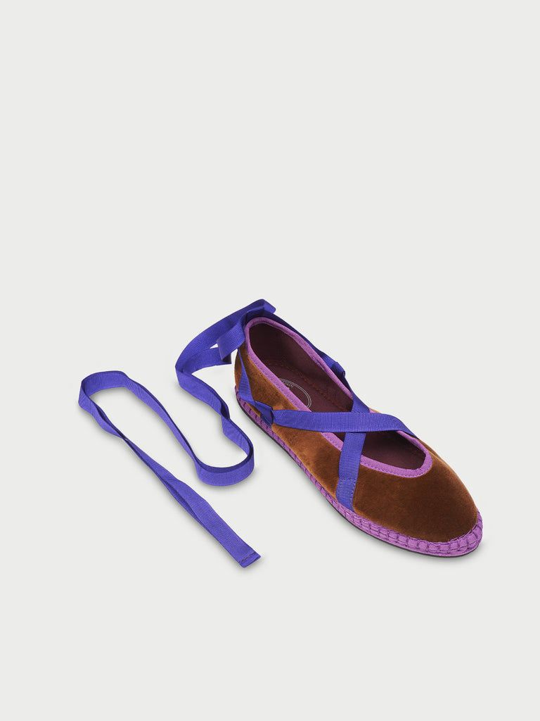 Ruban Velours Eichiro Marron