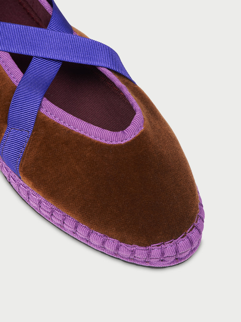Ruban Velours Eichiro Marron
