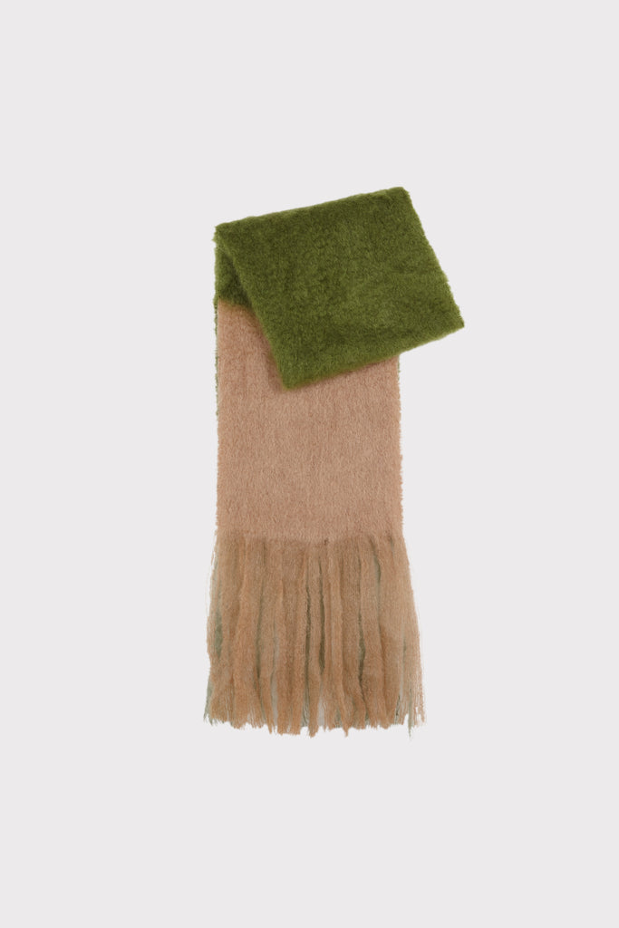 Tornado Twist Green Scarf